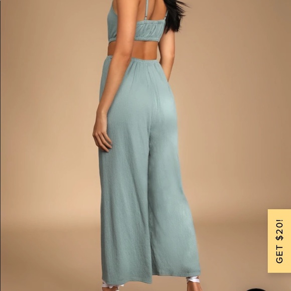 Lulus Blue Jumpsuit NWT - Picture 2 of 4